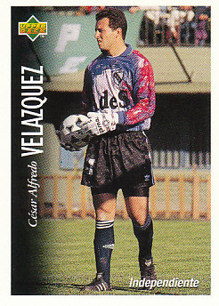 Cesar Alfredo Velazuez Atletico Independiente 1995 Upper Deck Futbol Argentina #21